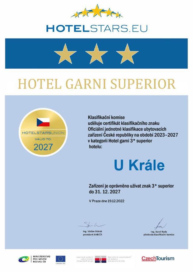 Hotel U Krale Jičín Exteriör bild